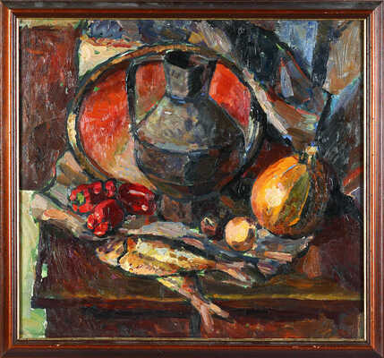 Юрьева Нина Борисовна. Натюрморт с рыбой 